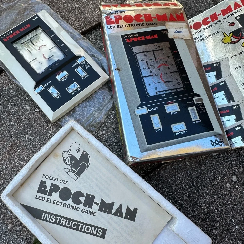 Epoch-Man Pocket Size Electronic Game - Black and White